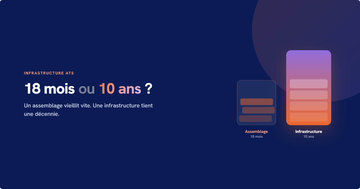 Infrastructure ATS : 18 mois ou 10 ans ?