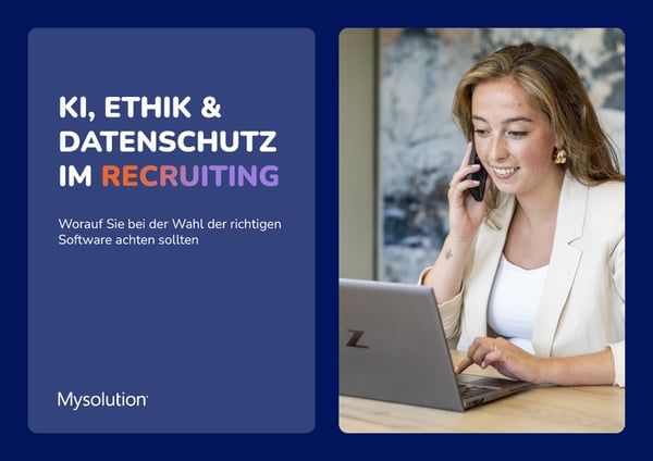 E-Guide KI, Ethik und Datenschutz im Recruiting - Cover