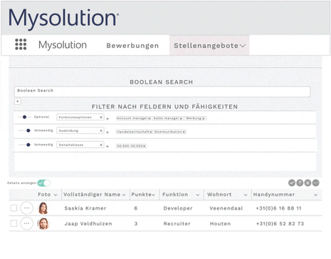 Daten anreichern und nutzen - Mysolution