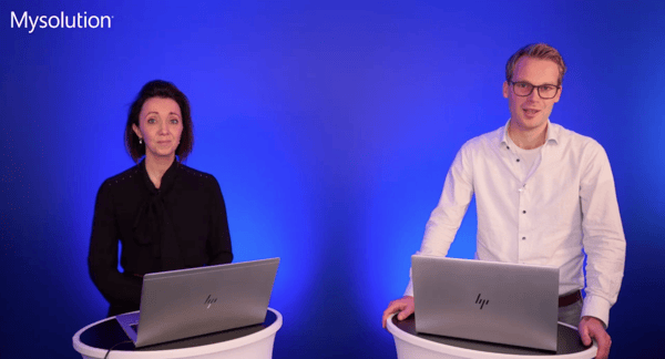Danielle van de Griendt en Hylke de Haan van Mysolution