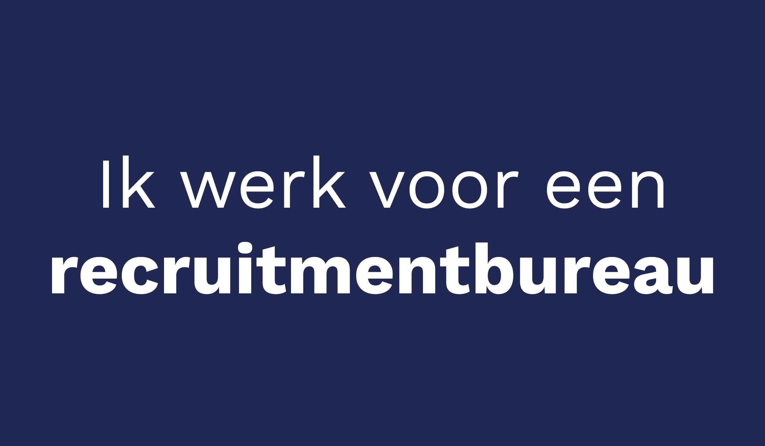 Recruitmentsoftware die voor jou werkt.